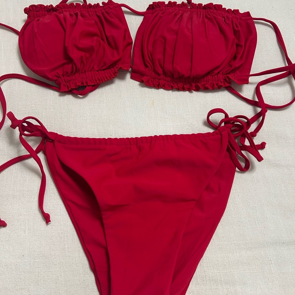 Zaful Vibrant Red Swimwear